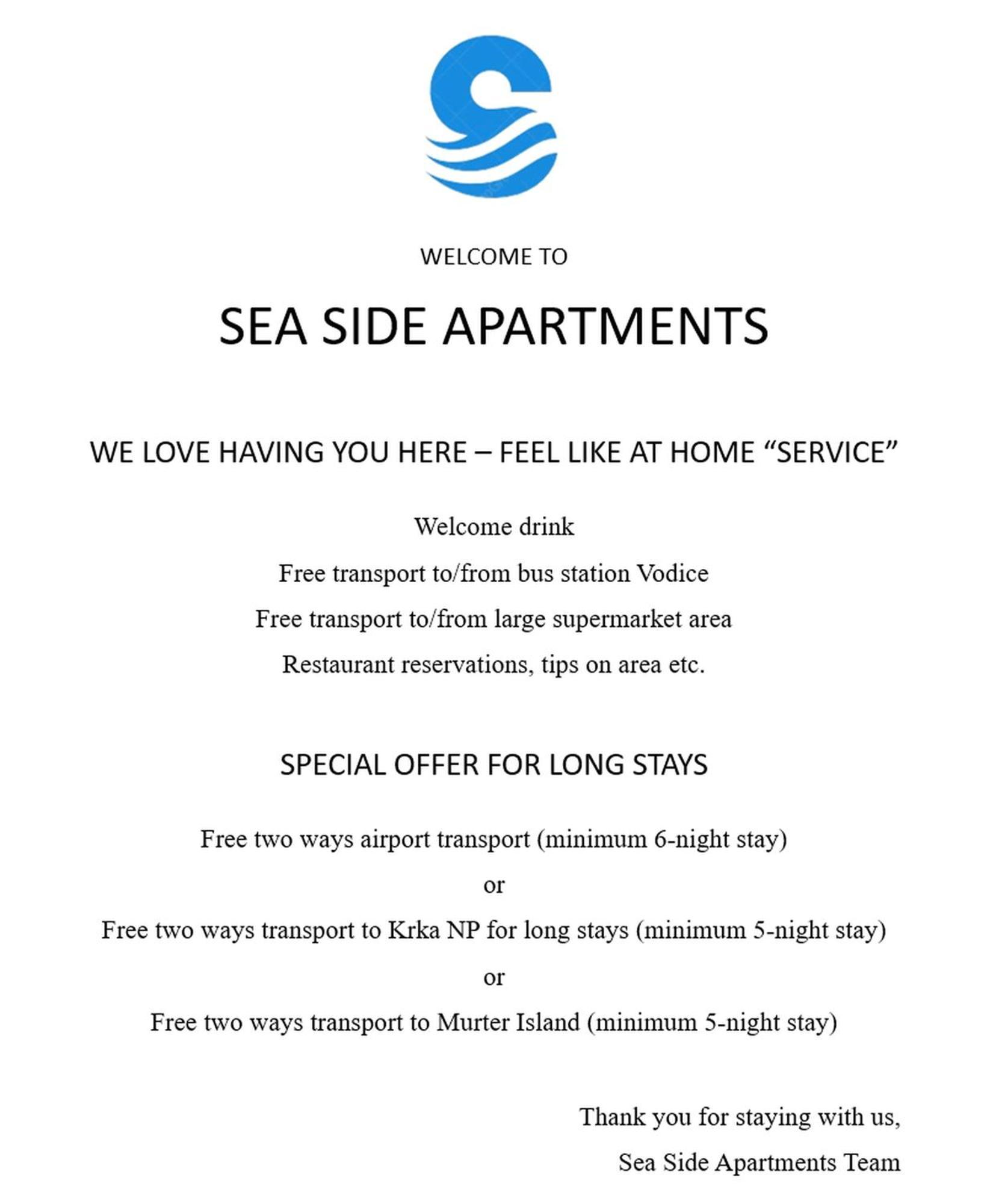 Sea Side Apartments ヴォディツェ エクステリア 写真
